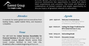 Everest Group Global Services Roundtable for Financial Services