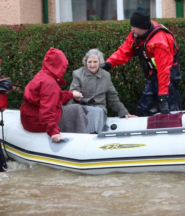 Disaster Recovery in Chennai, Cumbria, Boston, or Your City: Are You Prepared? | Sherpas in Blue Shirts 3 UK_Storm_Desmond_raft