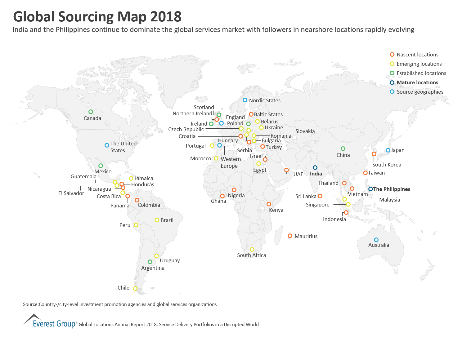 Global Sourcing Map 2018  Market Insights™ - Everest Group