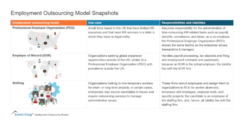 Employment Outsourcing Model Snapshots