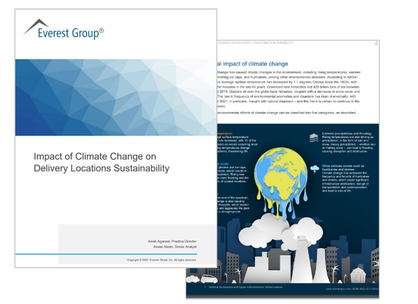 Impact of Climate Change on DElivery Locations Sustainability