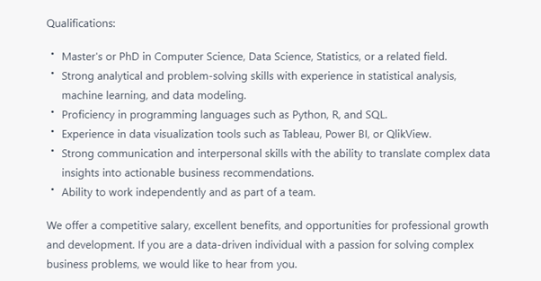 Impact of ChatGPT and Similar Generative AI Solutions on the Talent Market | Blog 4 Picture4