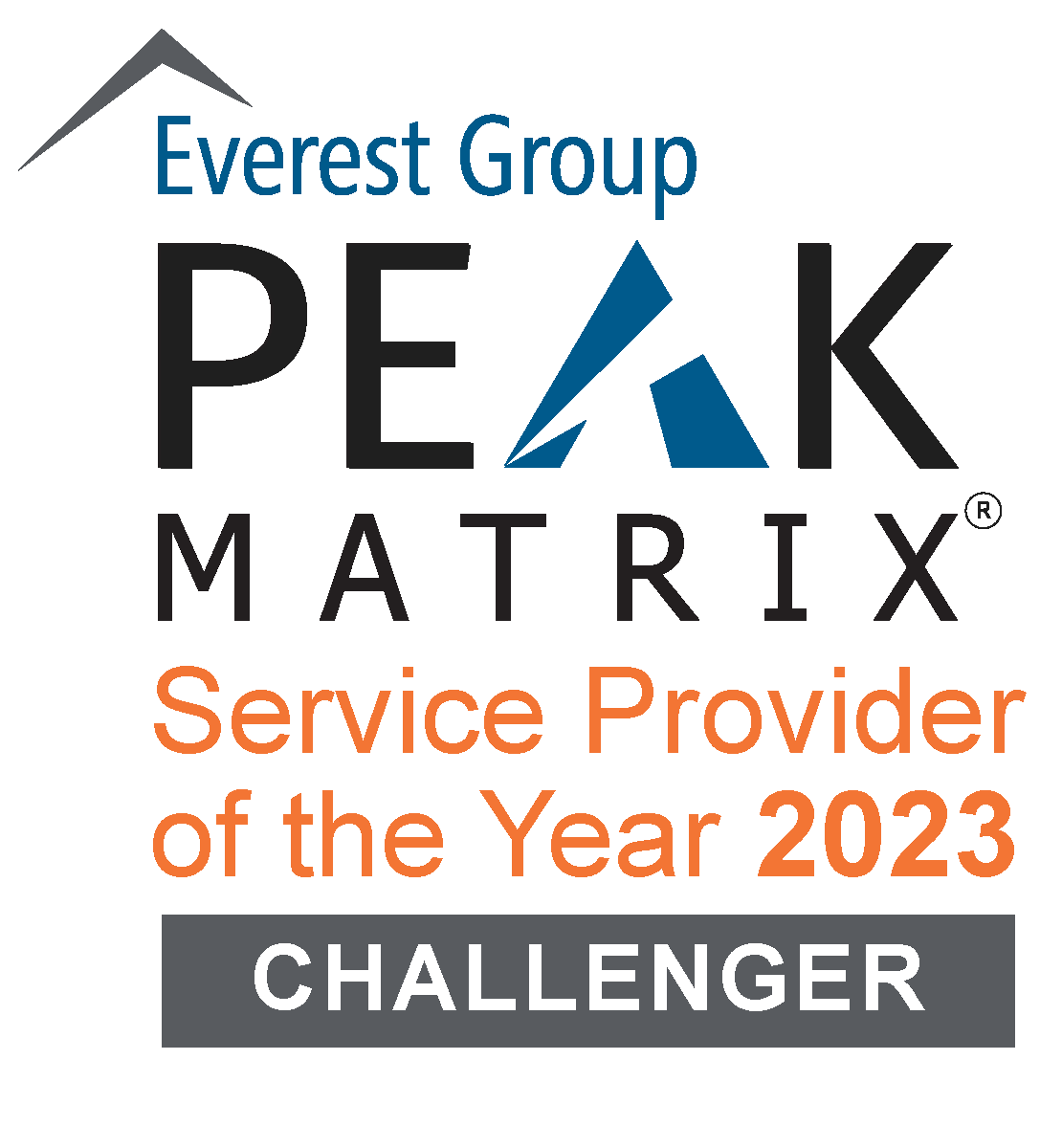 Everest Group PEAK Matrix Service Provider of the Year™ Winner Logos 3 PEAK Matrix SPOTY logo 2023 02 1