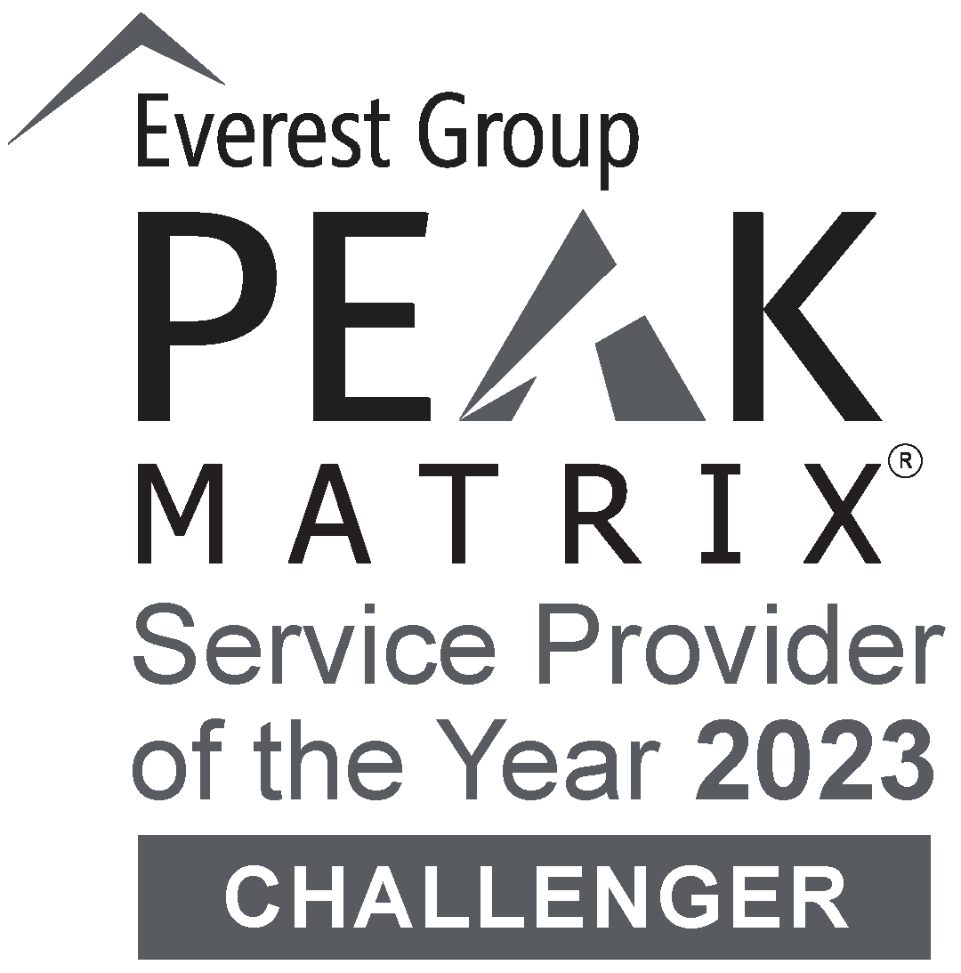 Everest Group PEAK Matrix Service Provider of the Year™ Winner Logos 5 PEAK Matrix SPOTY logo 2023 05 1