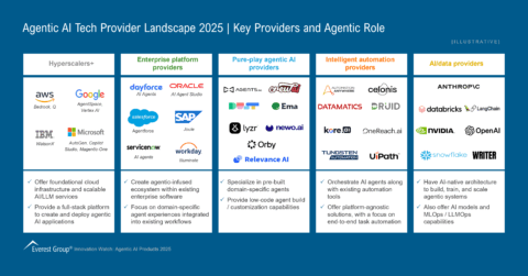 Agentic AI Tech Provider Landscape 2025
