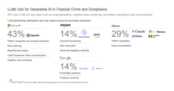 LLMs Use for Generative AI in Financial Crime and Compliance