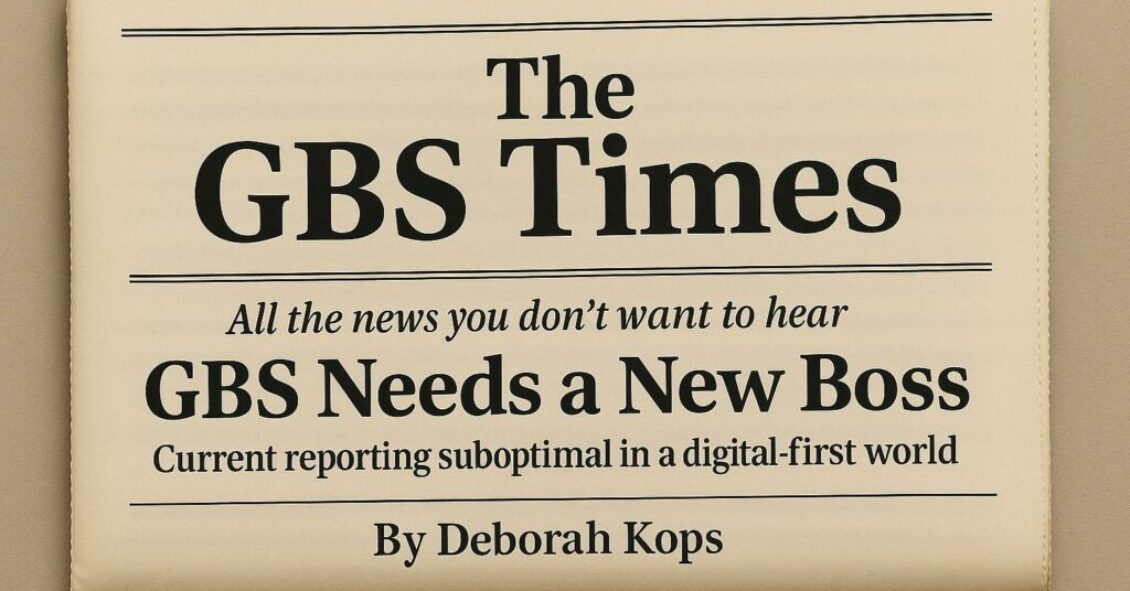 GBS Needs a New Boss
