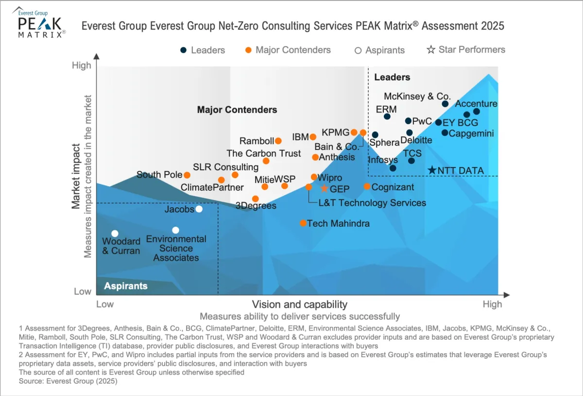 Net-Zero Consulting Services PEAK Matrix® Assessment 2025