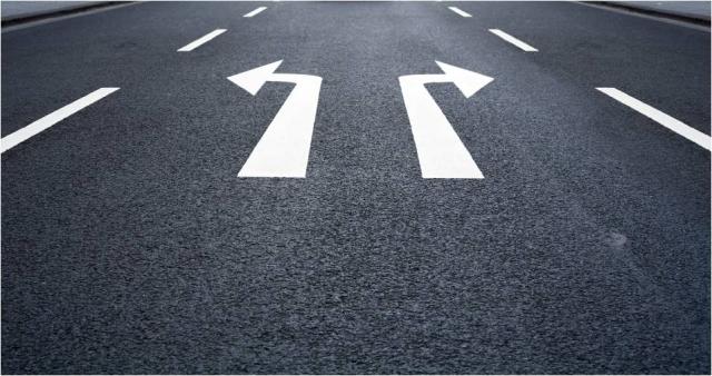 Business Decisions Fork in the Road split jpg