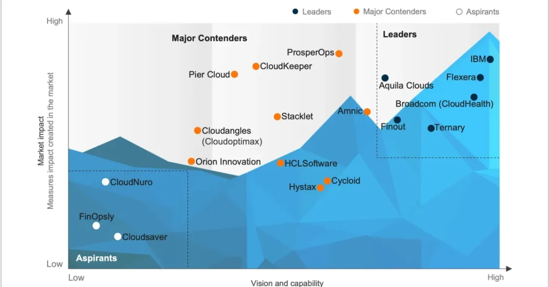FinOps Cost Management Products PEAK Matrix® Assessment 2025